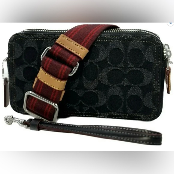 Coach Kira Convertible Denim Crossbody Wristlet HTF - Picture 9 of 16